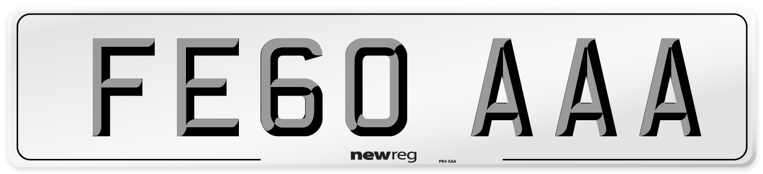 FE60 AAA Number Plate from New Reg